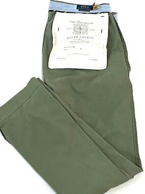 Polo Ralph Lauren Bedford Stretch Straight Fit Chino Pant | Green | Size 33X32